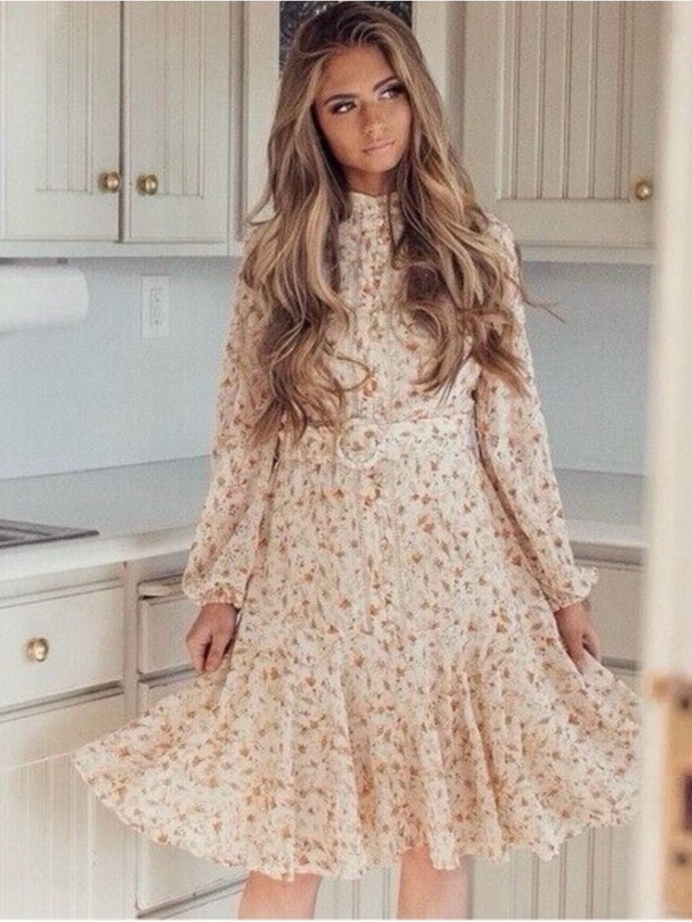 JessaKae Collection Floral Embroidered Eyelet Button Down Dress Size XL